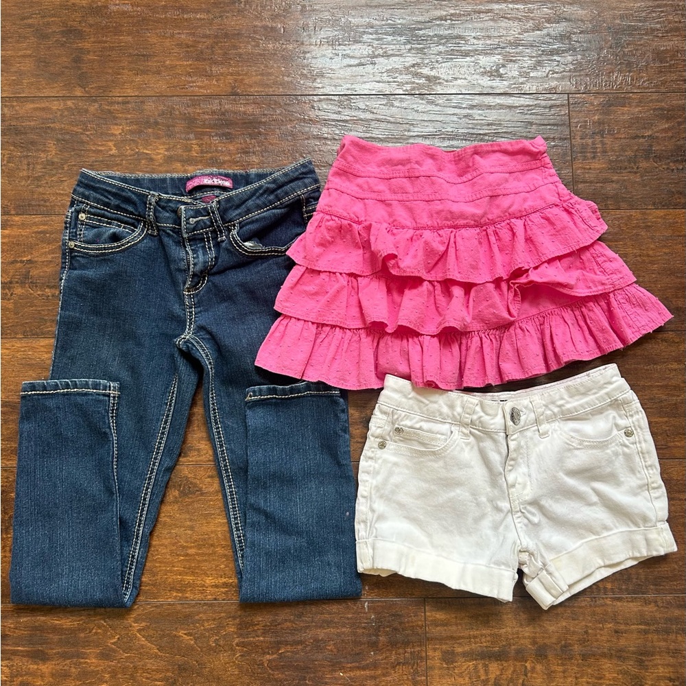 Girls size 8 bundle bottoms